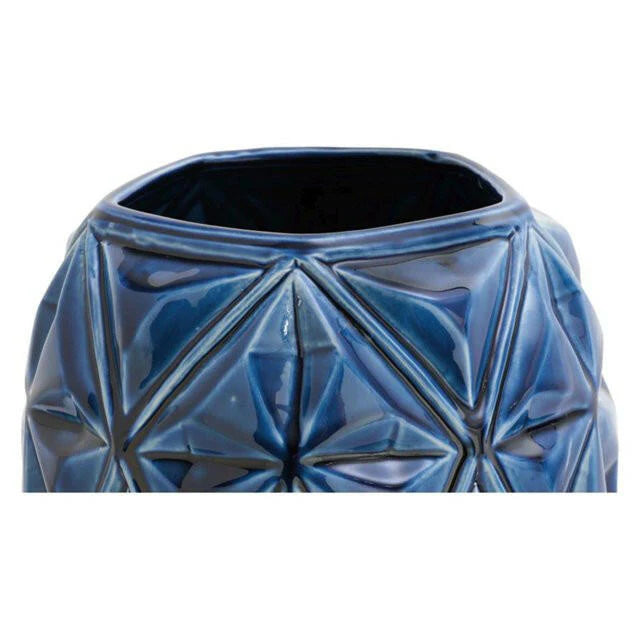 Litton Lane Blue Stoneware Modern Decorative Vase